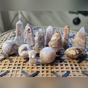 Flower Agate Crystal Lot